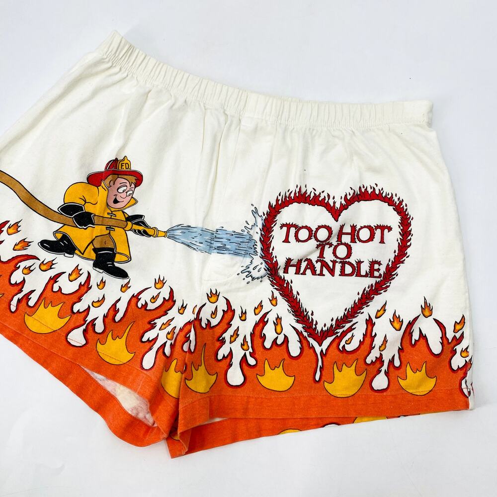 Vintage men's too hot to handle boxer shorts
